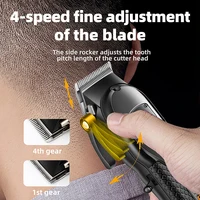 WAIKIL Professional Men's Electric Hair Clipper Multi functional Oil Head Electric Push Clipper USB Charging Digital Trimmer 2