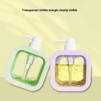 Bathroom Soap Dispenser Refillable Bottle Container Hand Soap Dispensers 300ml Push-Type Soap Pump Bottles for Face Cream Liquid 2