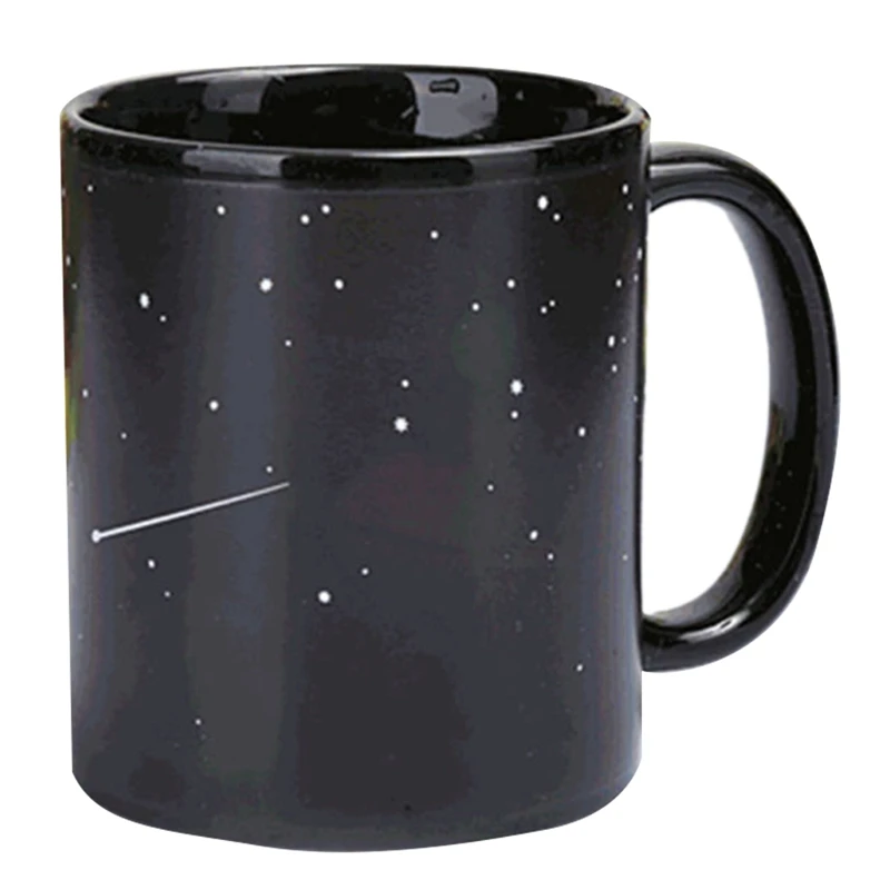 

Ceramic Cups Changing Color Mug Milk Coffee Mugs Friends Gifts Student Breakfast Cup Star Solar System Mugs