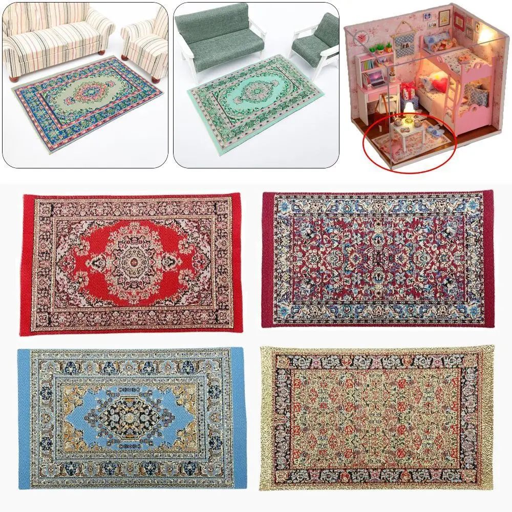 1:12 Scale Dollhouse Miniature Turkish-Style Carpet Rug