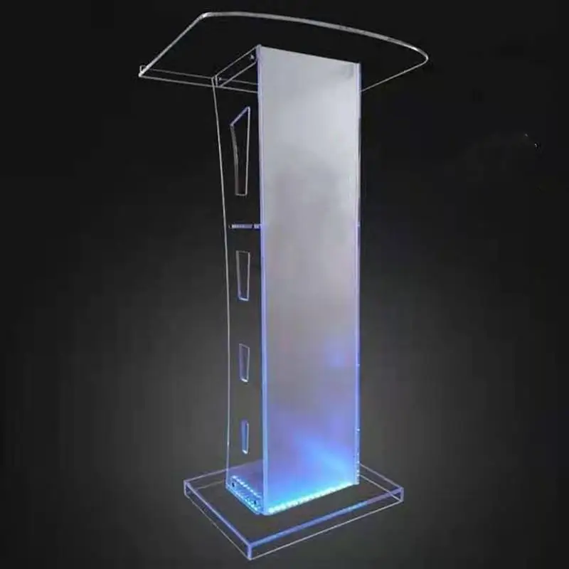 Removable Hosting Stage Acrylic Podium Welcome Stage Podium Conference Colorful Discoloration Signing