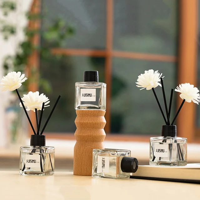 Désodorisant d'aromathérapie, parfum de fleur sans flamme, diffuseur d'arôme pour la maison et le bureau, ornement décoratif de bureau, 50ml 3