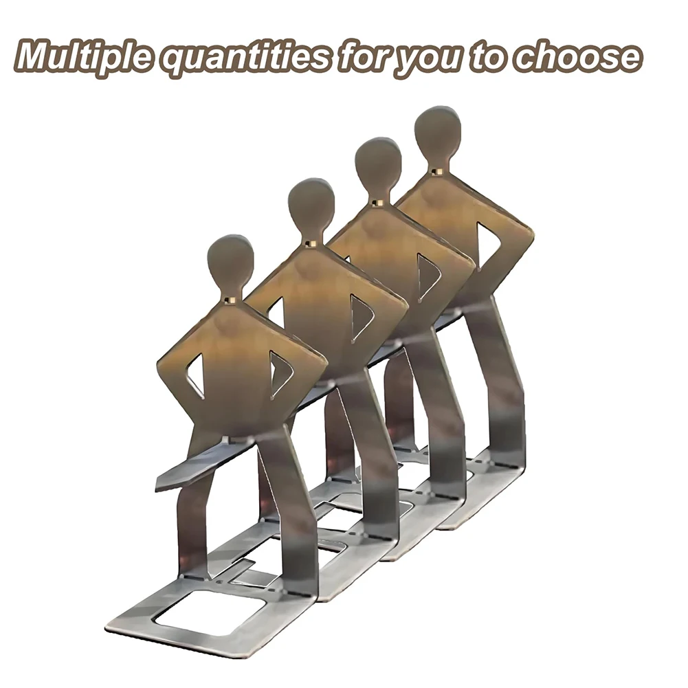 Stainless Steel BBQ Sausage Roaster Holder Funny Standing Man Sausage Rack for Camping Picnics Hotdog Holder Grill Accessories