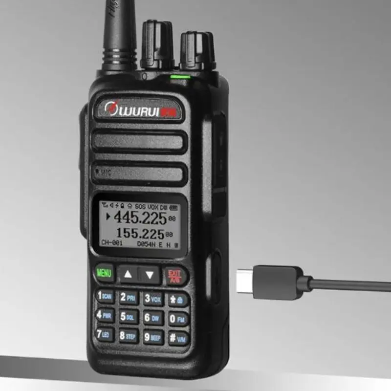 Wurui UV83 워키토키 워키, 100-520MHZ 듀얼 밴드 라디오, 양방향 라디오 햄 장치, UHF VHF 커뮤니케이터, 사냥용 장거리