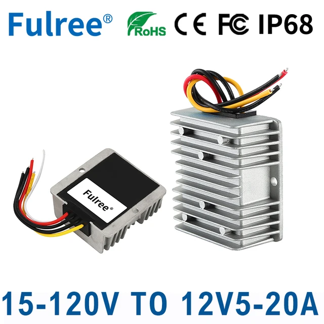 Convertisseur de tension de 12V à 24V, 10A, 240W, IP68