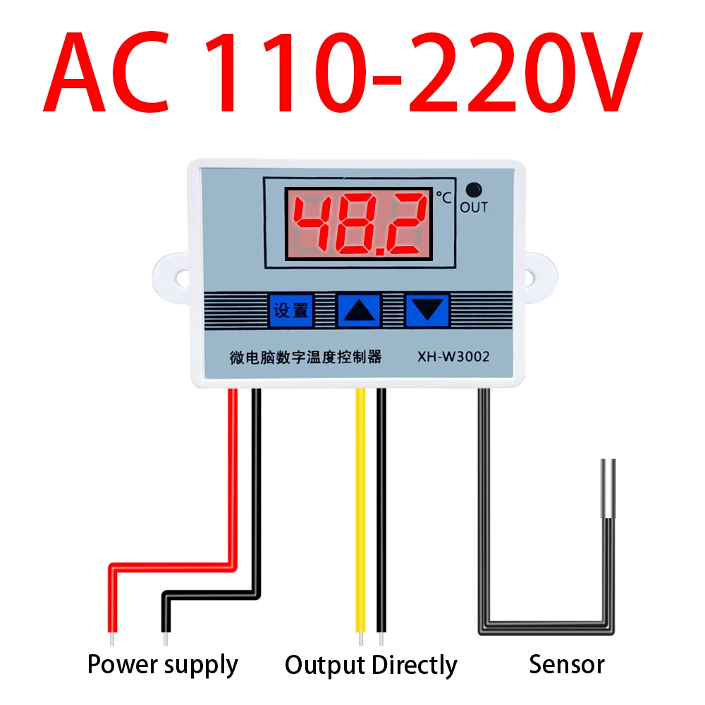 Advanced Digital Temperature Control Thermoregulator Switch Thermometer