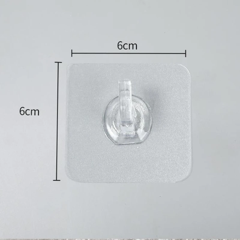 5PC Acrylic Horn Hook Strong Self-adhesive Horn Transparent Hook Behind The Door Bedroom Punch-free Porta Gorras Pared