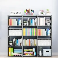 DIY Bookshelf Multi-layer Book Organizer Debris Rack Shelf Home Decor Storage Locker Portable Multi-layer Easy Assembly Bookcase 2