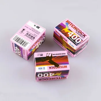 1-10 rotoli di pellicola da 35 mm HITCHCOCK 400D 135 pellicola a colori negativa 36 Exp per rotolo ISO400 ECN2 pellicola da 35 mm per luce diurna (preso di conservazione: giugno 2028)