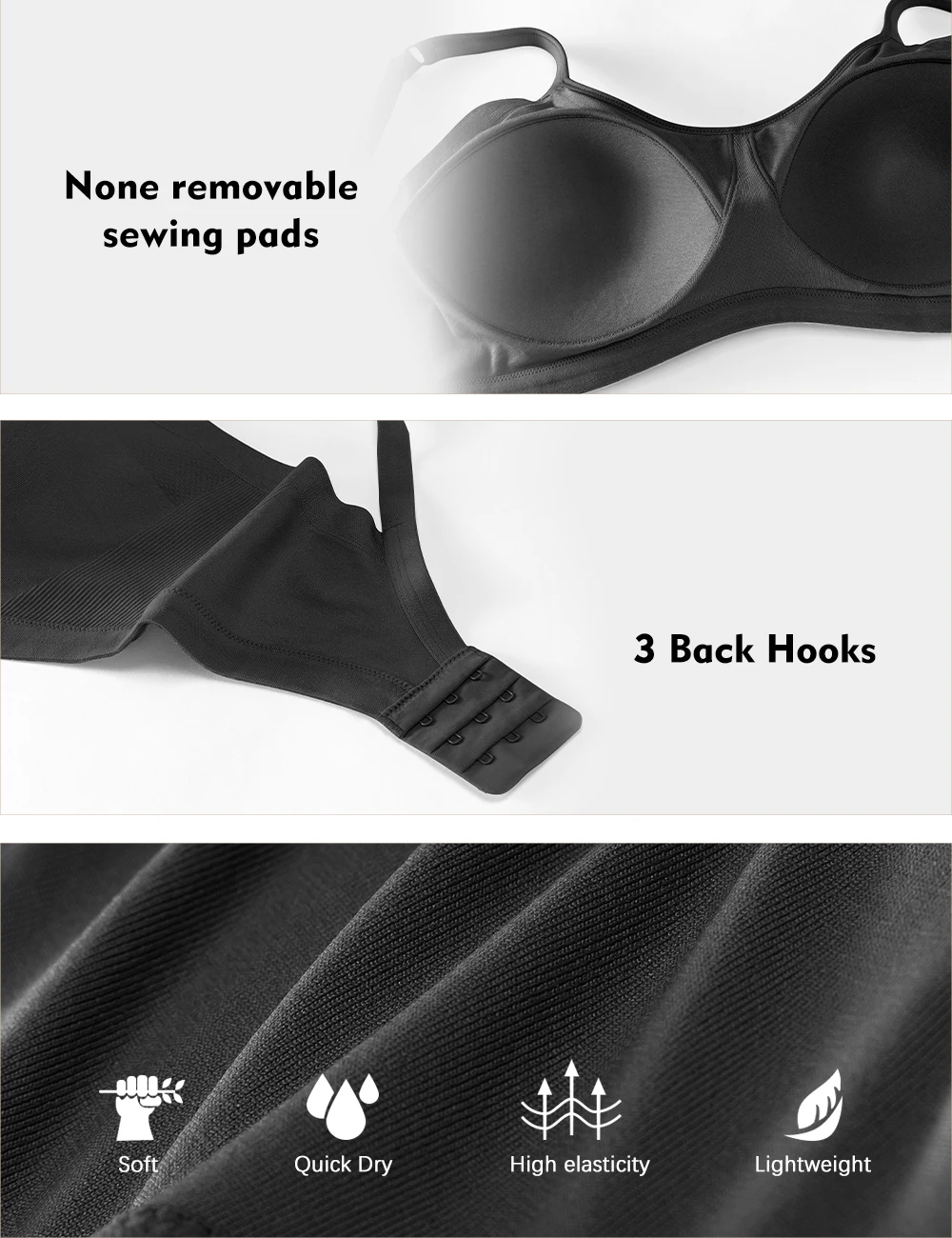Seamless Bra Women Comfort Wireless Full-Coverage Bras Female Push Up Sexy Lingerie Underwear Wide Shoulder Straps Intimates
