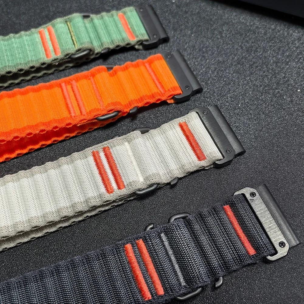 النايلون الفرقة ل Garmin quatix 8 47 مللي متر 51 م...