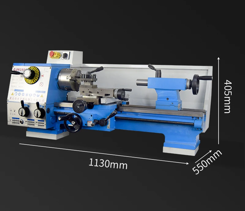 BestEquip Torno de metal de precisión de 7 x 14 pulgadas, mini torno de  metal de precisión de 550 W, velocidad variable, engranaje de nailon de 50  a