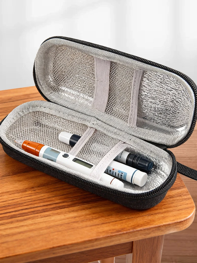 HOMEFISH Tragbare Insulin-Kühltasche für Diabetiker, wasserdichter Taschen-Pillenschutz, Handgepäck, gekühlter Eisbeutel, Medikamenten-Einfrieren – Detail 6