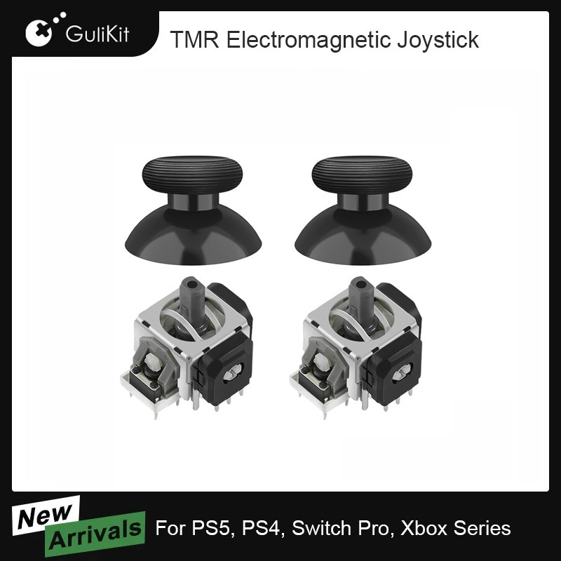 GuliKit Anti-Drift TMR Electromagnetic Joystick for PS4 Xbox Series Gamepad for Switch Pro PS5 Controller Repair Replacement