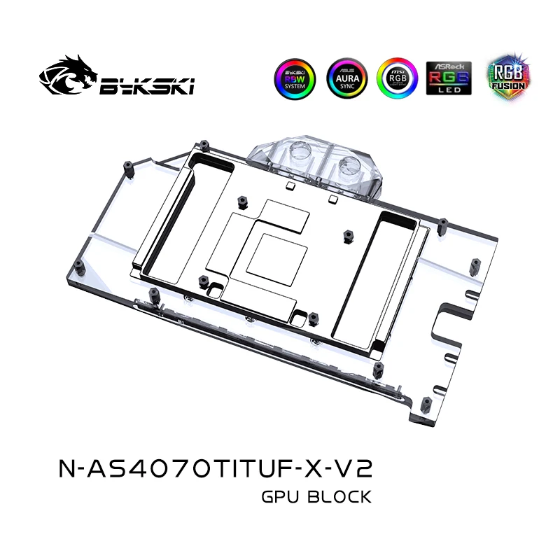 Bykski Water Block Use for ASUS TUF RTX 4070Ti 12G GAMING / 4070