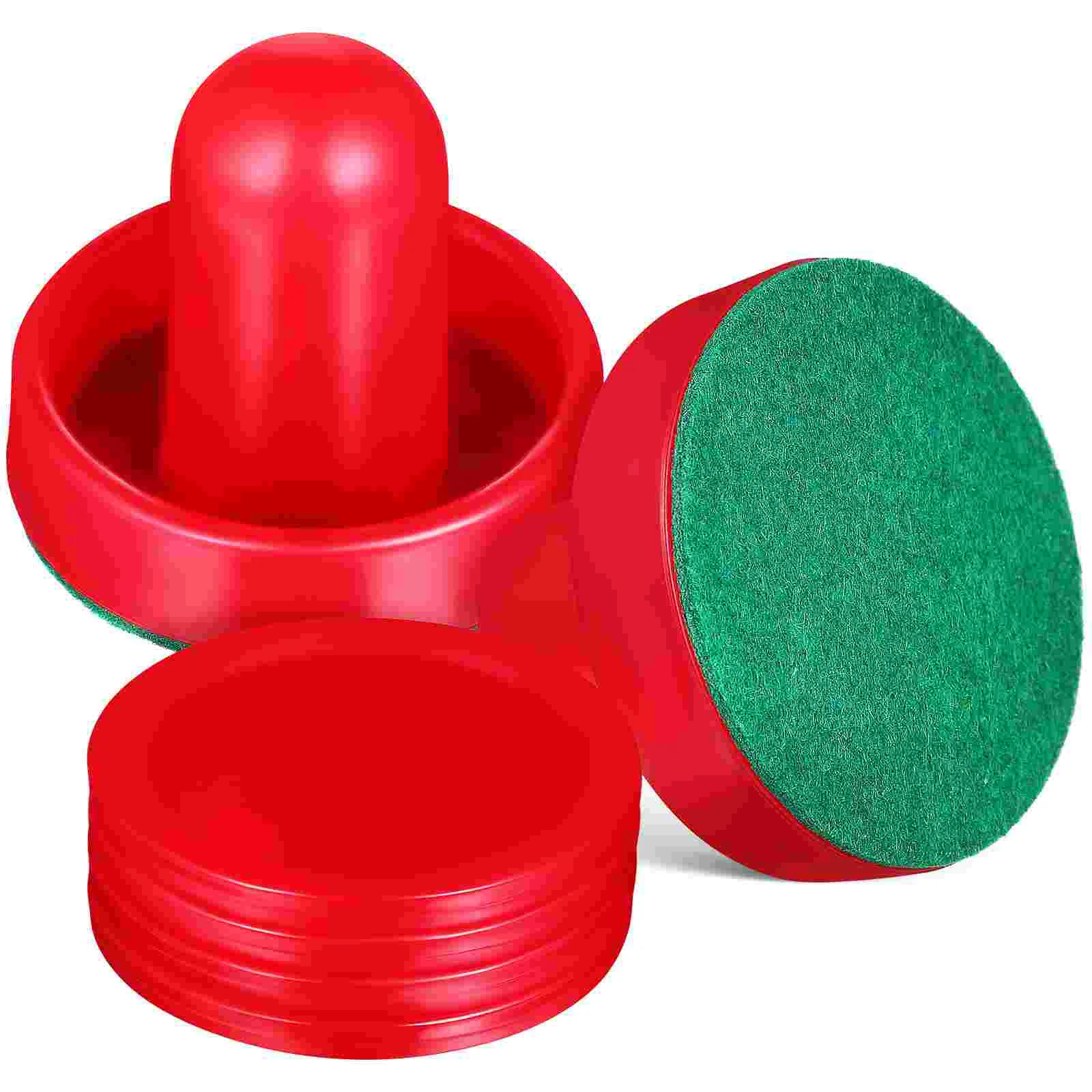 

1 Set of Ice Hockey Replacement Pucks Paddles Slider Pushers with Pads for Tables Game Accessories