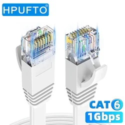 High - Speed Flat 50 ft Cat 6 Ethernet Cable for Seamless Connectivity (Cat 6 Flat White)