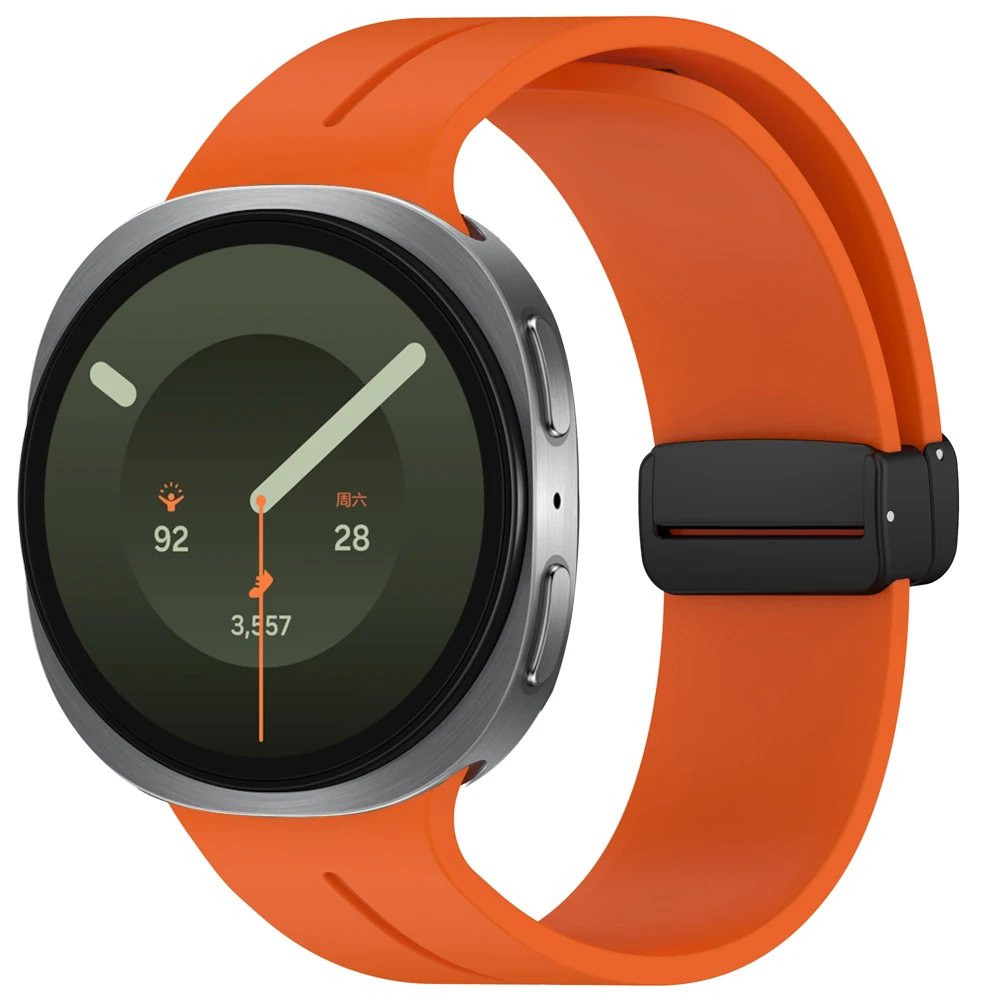 Enhanced Silicone Magnetic Smartwatch Strap - Universal Fit
