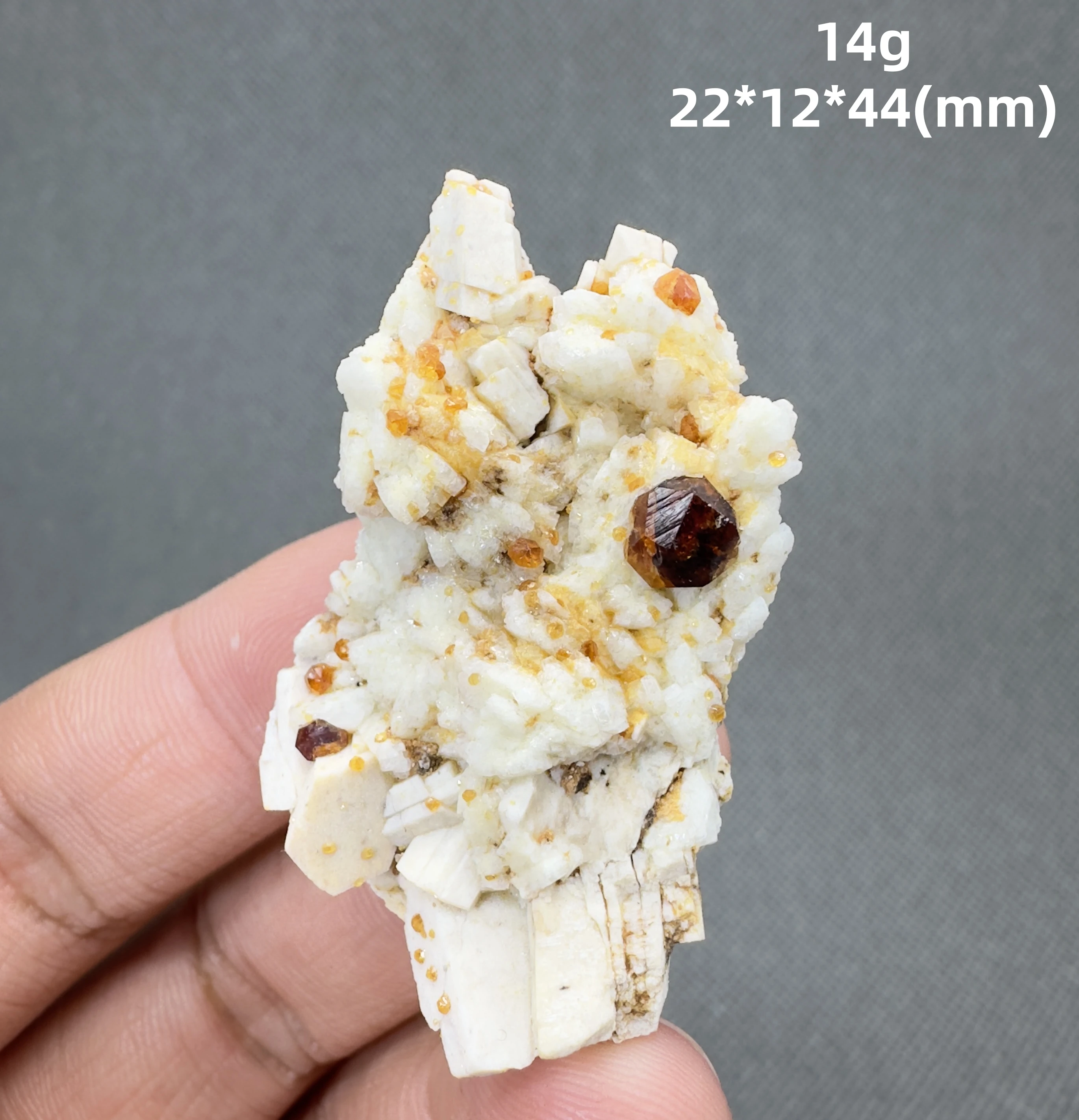Natural florescent hyalite and garnet symbiosis mineral specimen + healing quartz crystals and stones rock gemstone 6