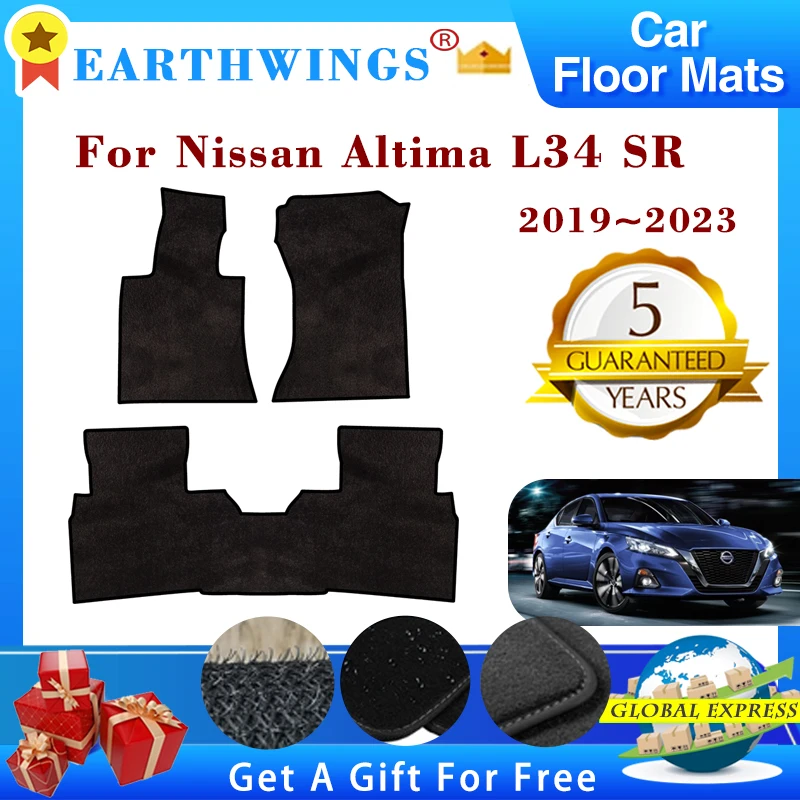 Car Floor Mat for Nissan Altima SR L34 6th 2019~2022 Foot TPE Liner Storage  Carpet Pad Custom Waterproof Cover Rug Accessories - AliExpress