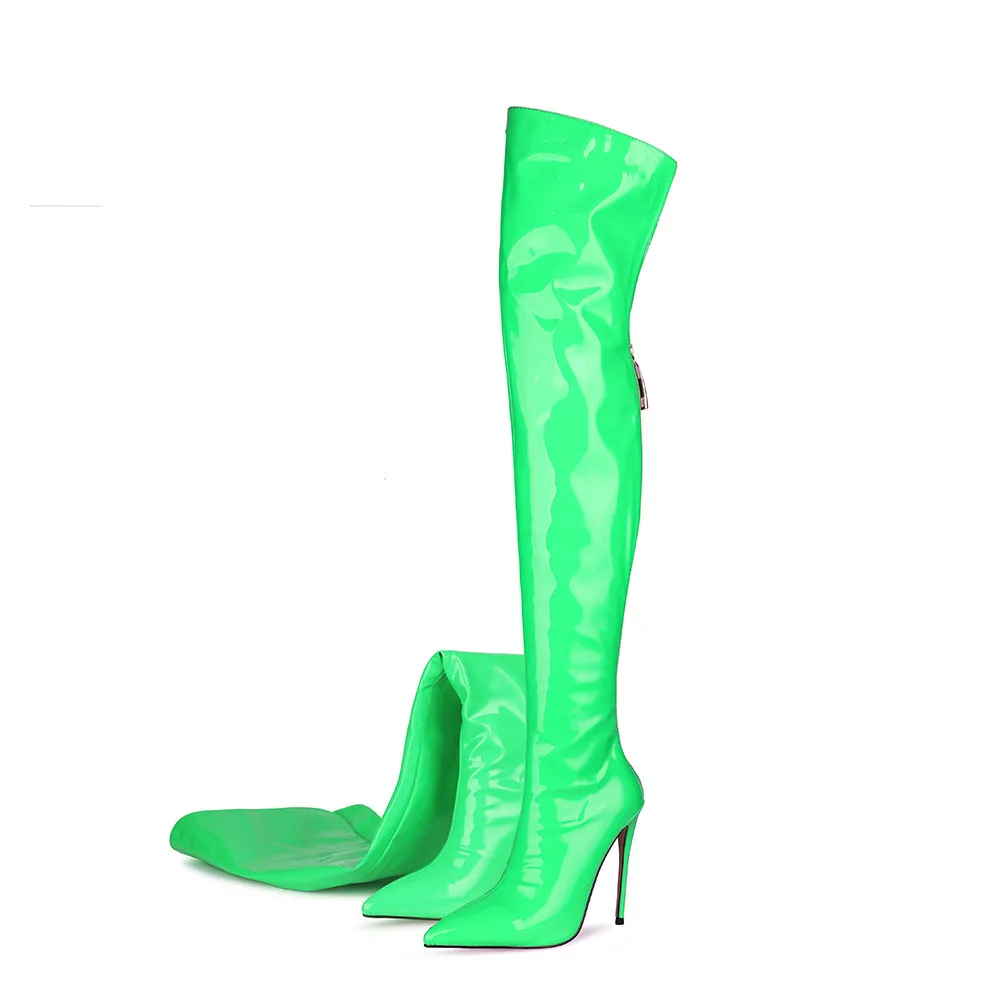 SLYXSH Over-the-Knee Boots - White Color Option