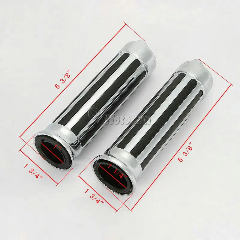 1 Skull Handlebar Hand Grips For Suzuki Boulevard M109R M50 M90 M95 C109R C50