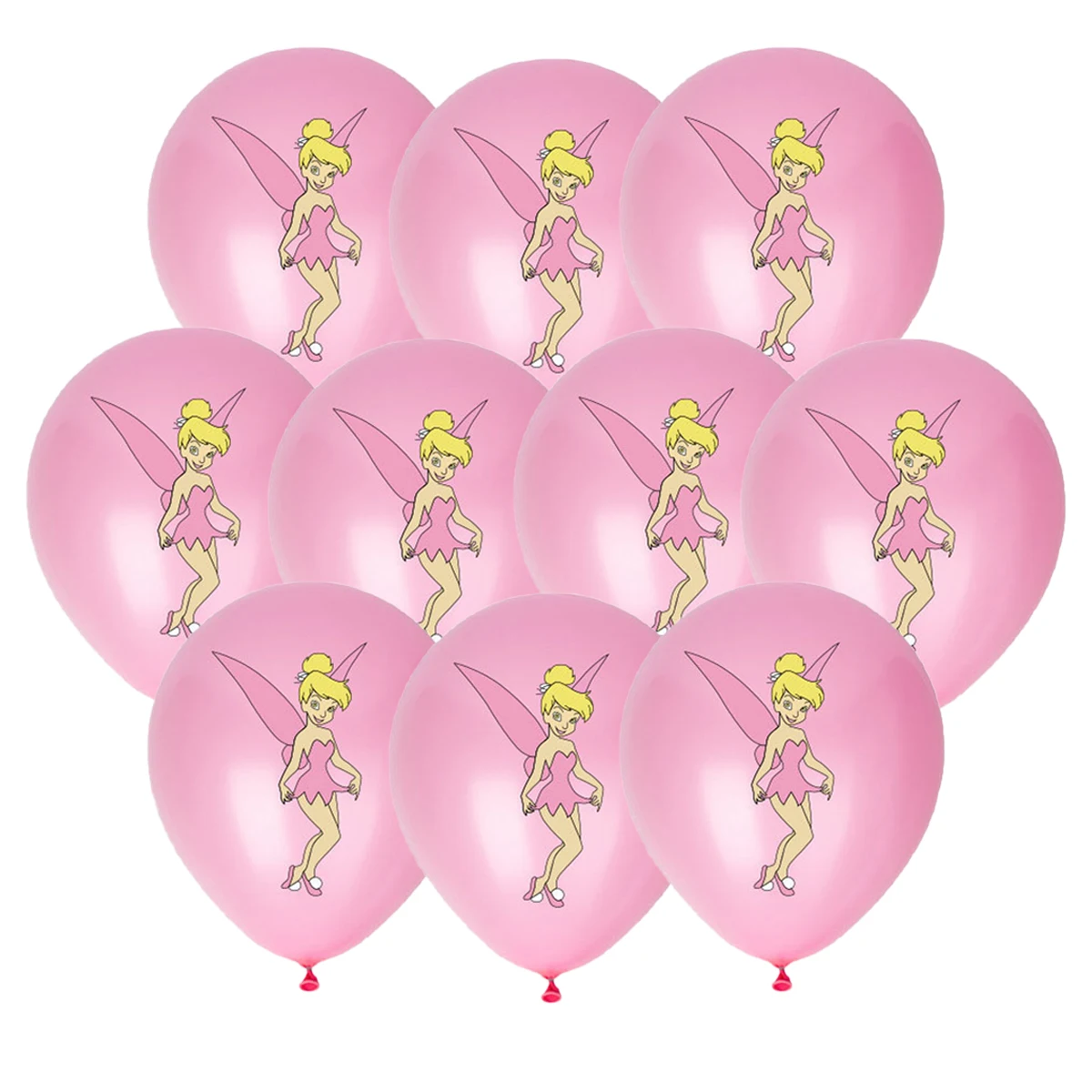 thumbnail image 1 of Juego de globos Tinker de látex rosa amarillo y verde 12 pulgadas decoración de fiesta 10pcs, 1 of 5