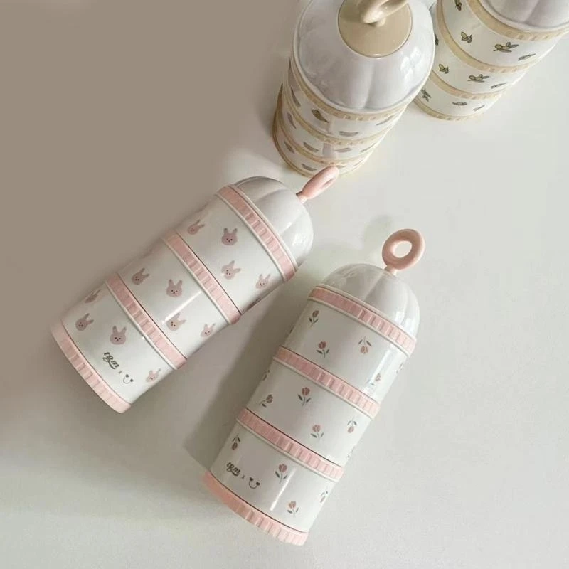 Distributore Di Latte In Polvere Impilabile A 4 Livelli – 60 G Per Scomparto, Portatile E Antigoccia Per Viaggi E Asilo