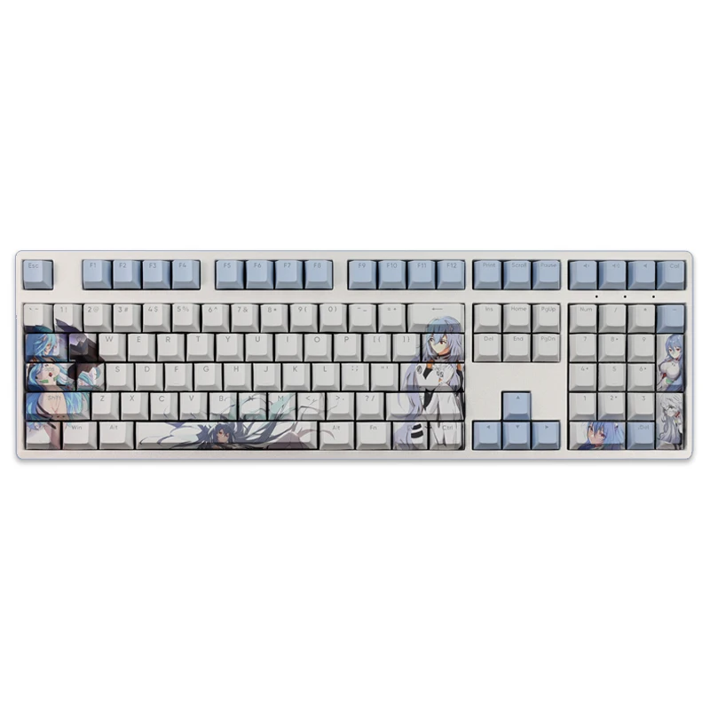 anime design personalizado pbt keycaps eva ayanami rei tema anime bonito keycaps para diy teclado mecânico mx interruptor