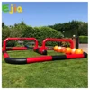 8x4x2m Commercial Inflatable Didi Car Race Track Sport Game Air Racing Track For Amusement Kids Toys Fun  Indoor Outdoor 1