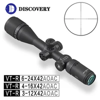 Discovery VT-R 3-12/4-16/6-24x42AOAC Hunting Riflescope Second Focal Plane Illuminated Scope Large Field of View HD Sight 1