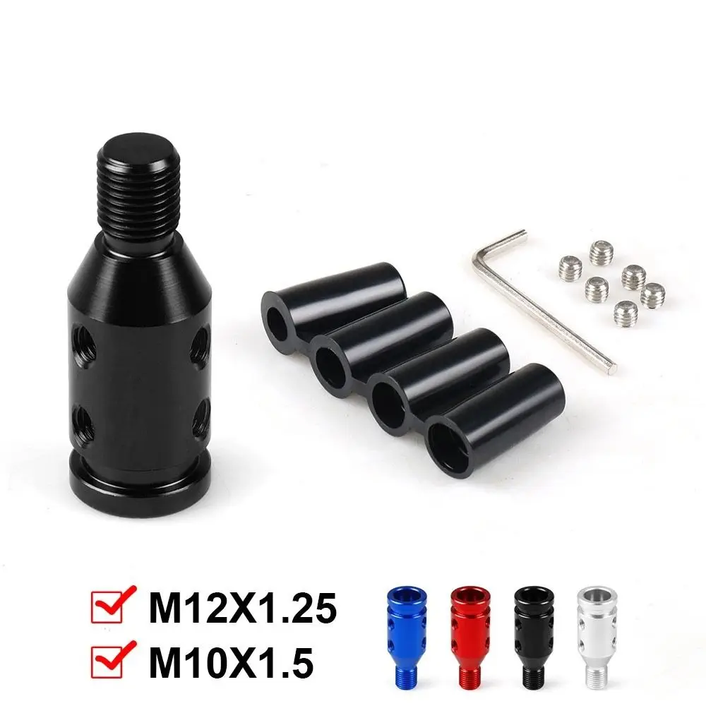 

Alloy Car Manual Gear For M10x1.5/M12x1.25 Shift Knob Adapter Thread Converter Gear Lever Converter Gear Lever Adapter
