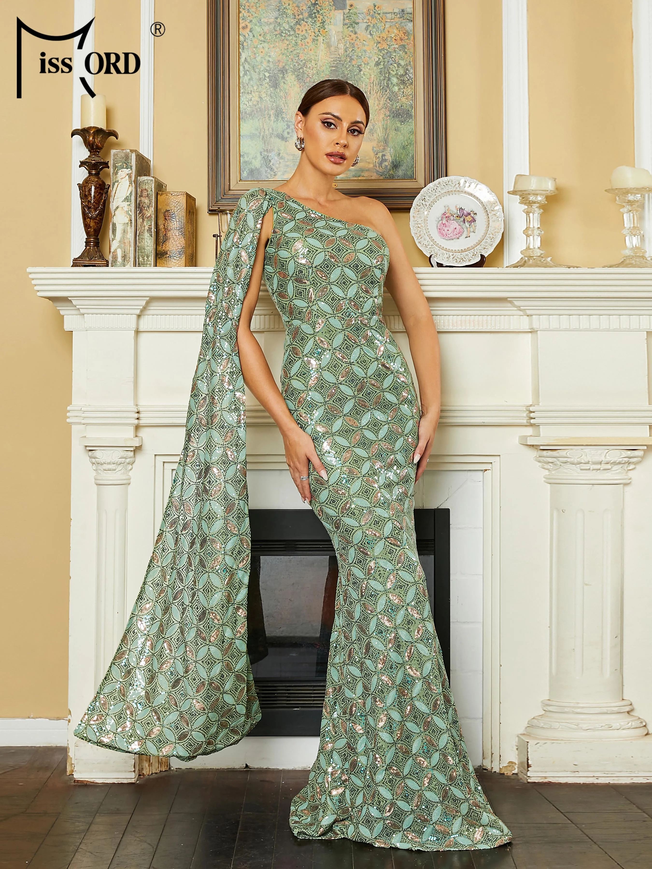 missord-2024-new-green-autumn-one-shoulder-geometric-sequin-mermaid-evening-wedding-birthday-party-dress