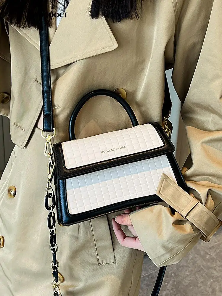Small Square Bag Women Retro Crossbody Bag PU Chain Shoulder Small Bags  Luxury Designer Handbags High Quality 2023
