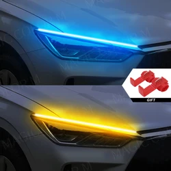 Flexible LED Daytime Running Lights with Turn Signal Function - Waterproof, Multi - Color Options (45cm)