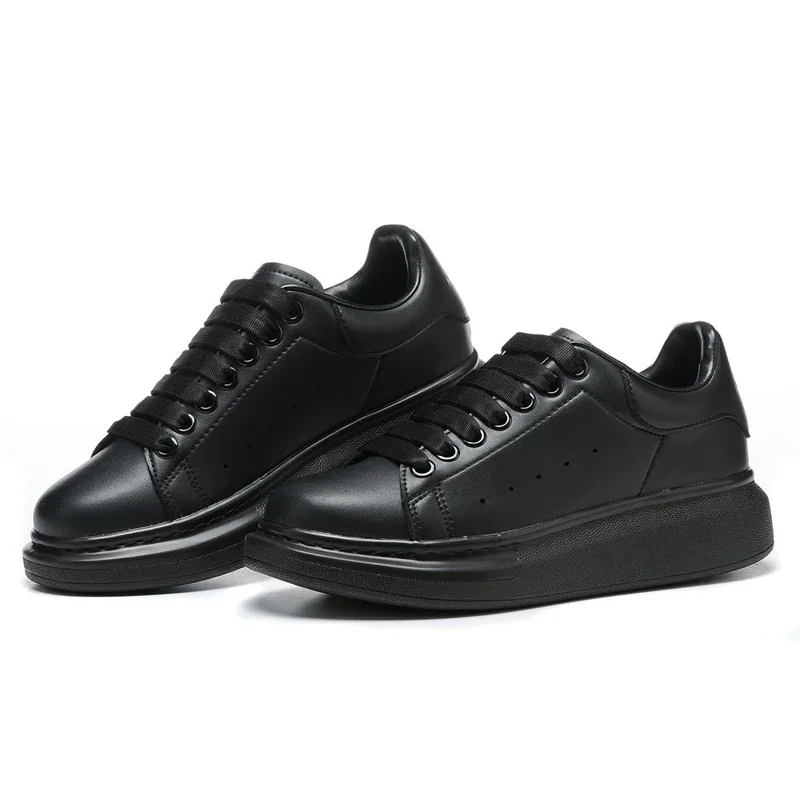 MEN'S NON-SLIP SKATE SHOES, CASUAL COMFY LACE-UP WALKING SNEAKERS, FLAT SHOES