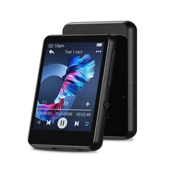 32GB Touchscreen MP3 Player with Bluetooth, Speaker, FM Radio, and Voice Recording - 32 GB (Black)