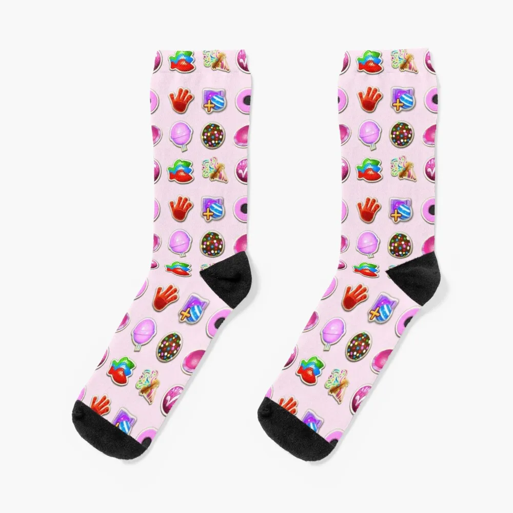 Booster Stash Candy Crush Socks Fun socks hockey Socks Men Women's