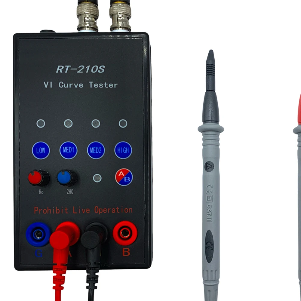 RT-210S VI 곡선 테스터 듀얼 채널 동시 디스플레이 휴대용 VI 곡선 테스터 회로 기판 온라인 테스터 4 기어 주파수