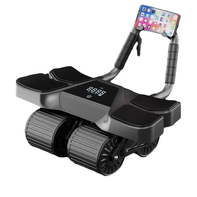 Four Wheel Rebound Abdominal Roller Wheel Elbow Support Ab Roller Fitness Equipment Ab Abdominal Muscle Trainer