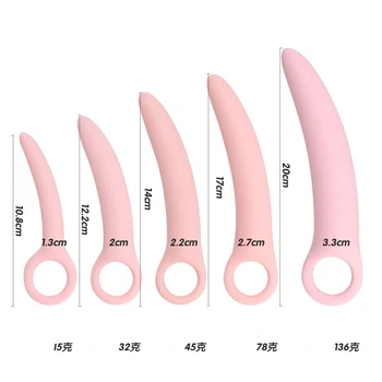 5size Hand-hold Anal Plug Butt Plug Silicone Anal Toys for Woman Vagina Open Pussy Plug G Spot Massager Butplug Anus Dilator Gay 3