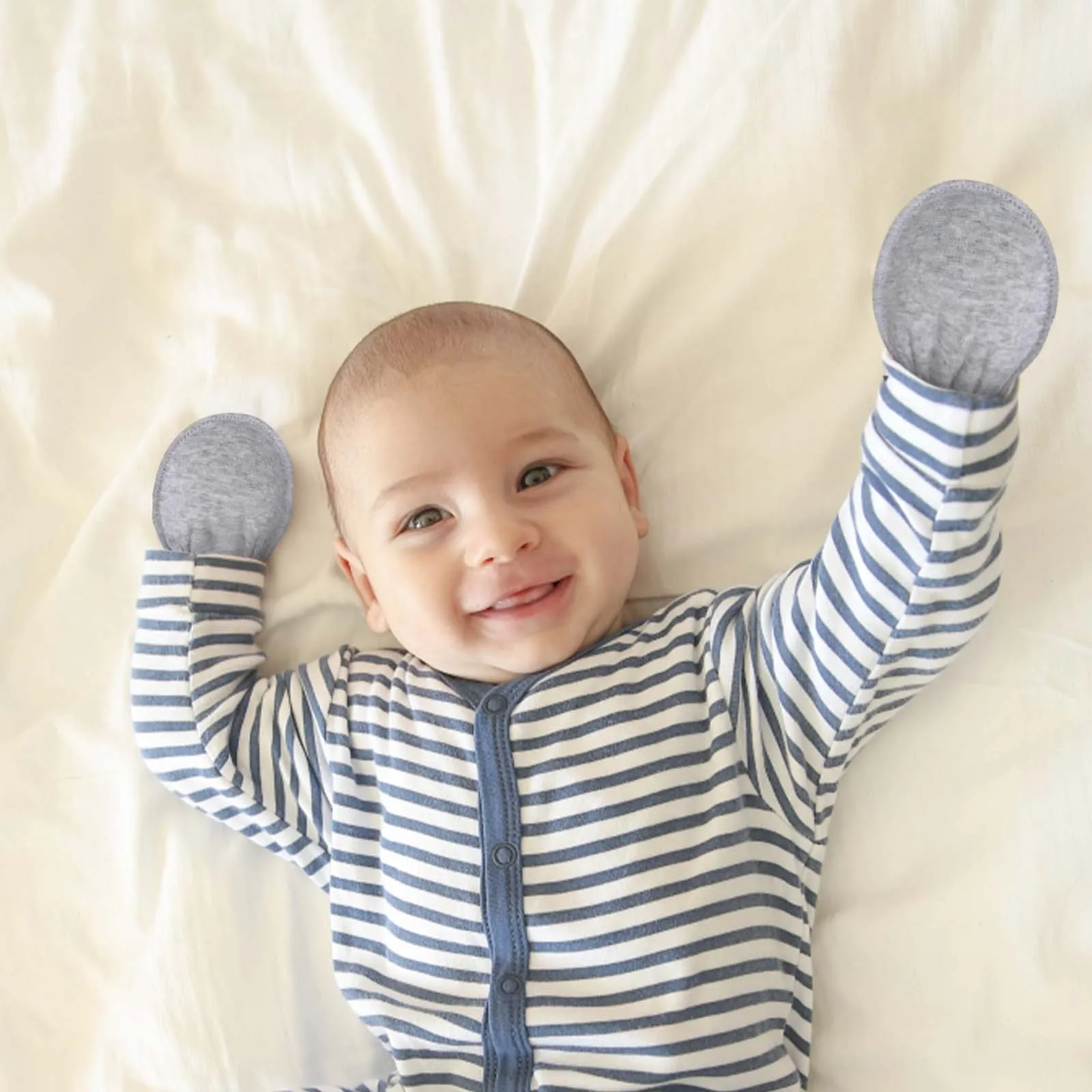 5 Pairs of Gloves, Newborn Baby Mittens Without Scratches Are Suitable For Boys Girls, Suitable for Infants Aged 0 to 6 Months