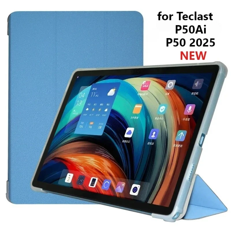 Premium 11-Inch Tablet Case with Stand - PU Leather & Soft TPU Back, Auto Sleep/Wake功能