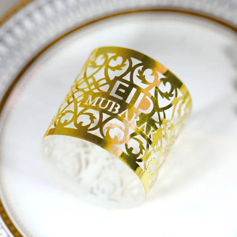 8pcs/set Eid Mubarak Cake Boxes Ramadan Candy Chocolates Gift Box Muslim Party Favor Box Ramadan Kareem Eid Al Adha Favor Box