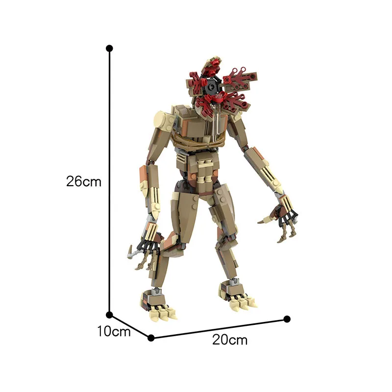 낯선 것들을위한 MOC 몬스터 빌딩 블록 키트 Vecna ??시계 11 밴 벽돌 모델 데스크탑 장식 장난감 아이 선물