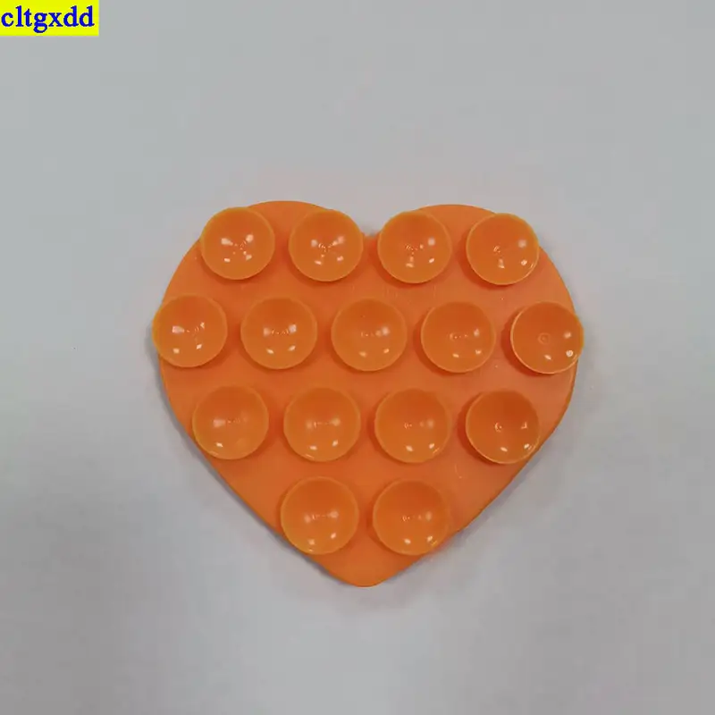 cltgxdd 1piece heart-shaped double-sided suction cup silicone phone holder with 15 suction cups, powerful selfie function - Image 10