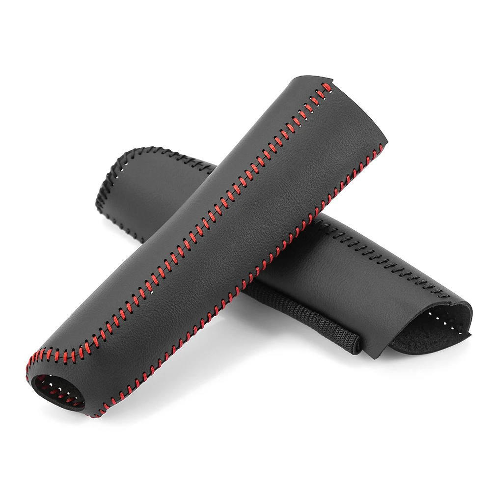 Hand Brake Cover Black Leather Hand Brake Cover Protective Sleeve For Honda Civic 2006 2007 2008 2009 2010 2011 Interior Accessories