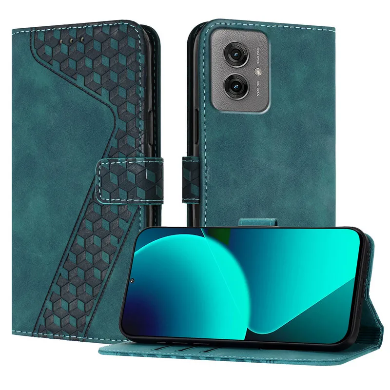 Leather Flip Wallet Case - Universal Fit