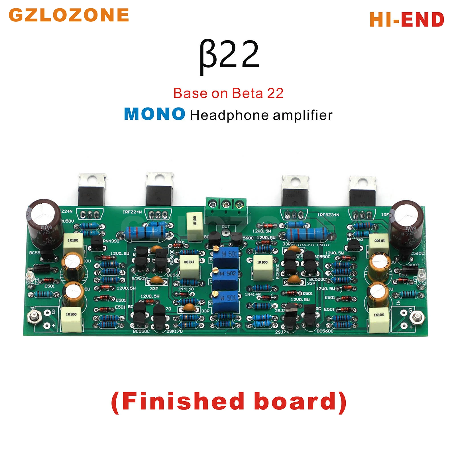 

HI-END B22 MONO Headphone amplifier Base On Beta 22 DIY Kit/Finished board (Optional)