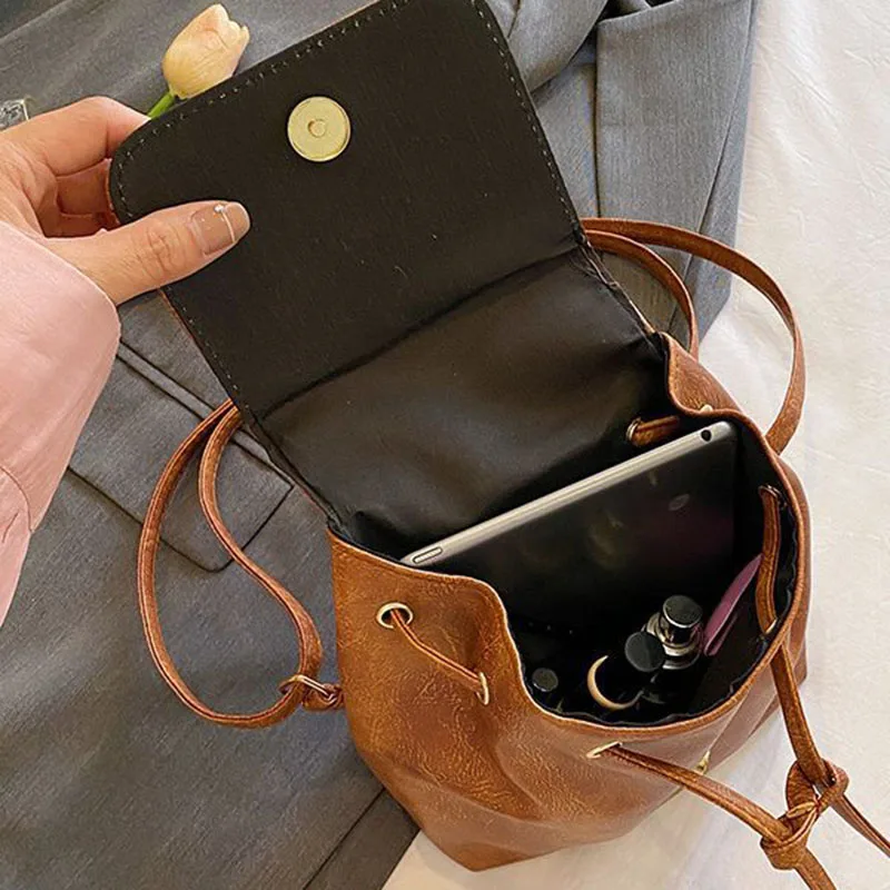 Casual Women PU Leather Backpacks Fashion Shoulder Bags Female Backpack Ladies Travel Backpack Mochilas School Bags For Girls